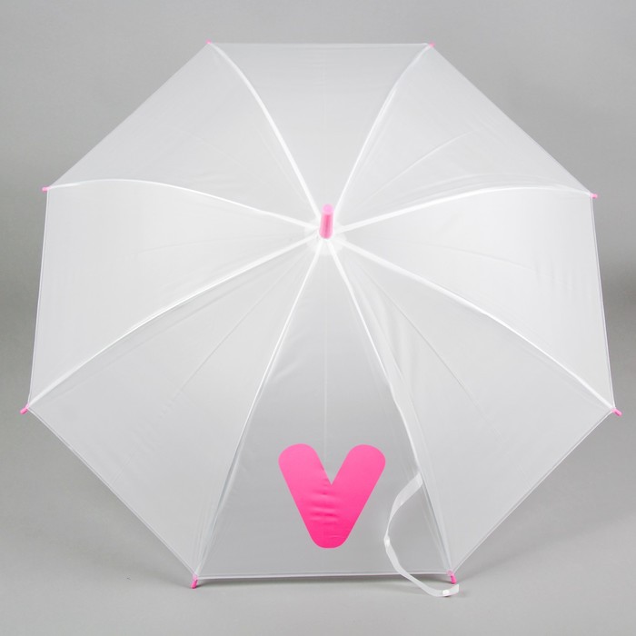 Зонт детский "V", на белом фоне