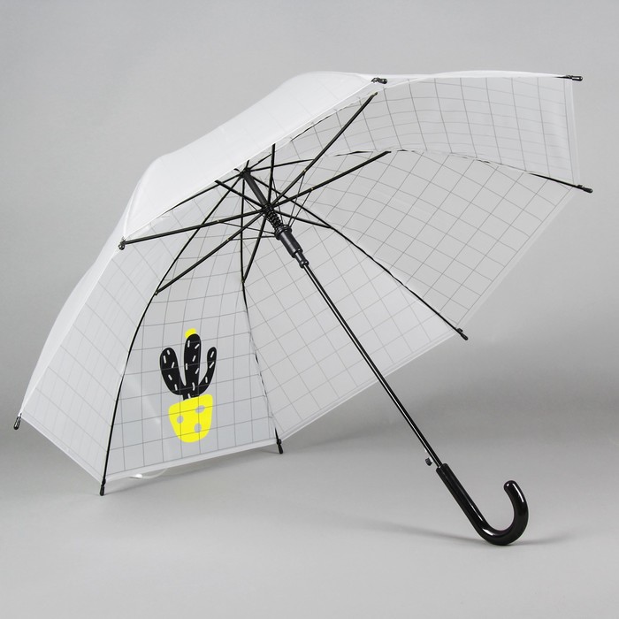 Зонт детский "Кактус в горшке", клетка