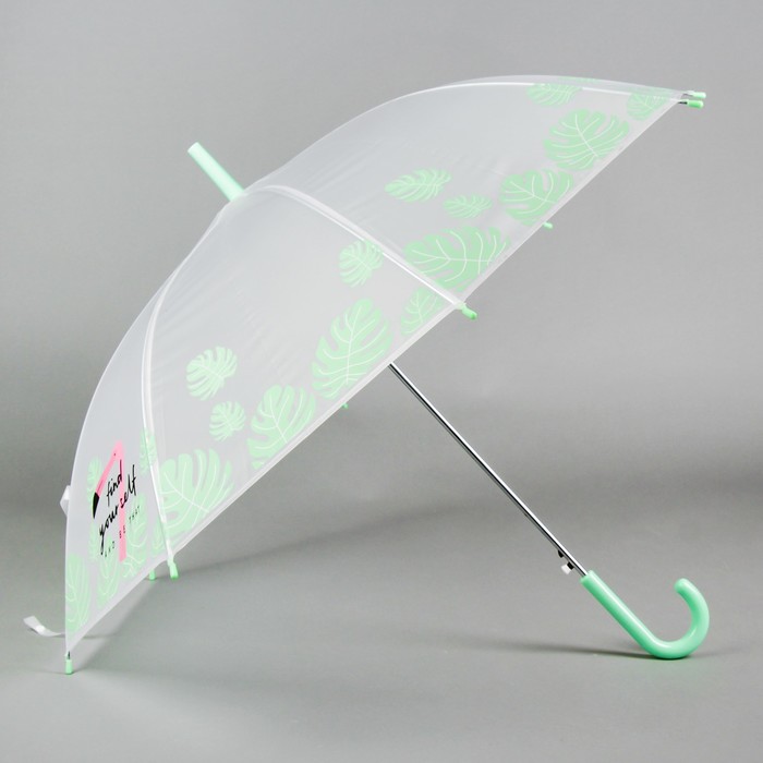 Зонт детский "Фламинго", зеленый