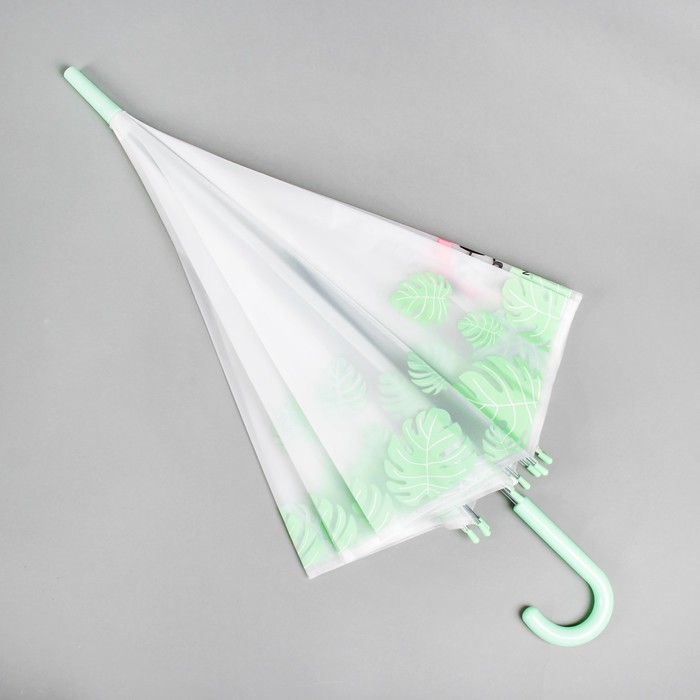 Зонт детский "Фламинго", зеленый