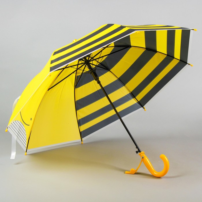 Зонт детский "Веселые мордочки "Пчелка", со свистком