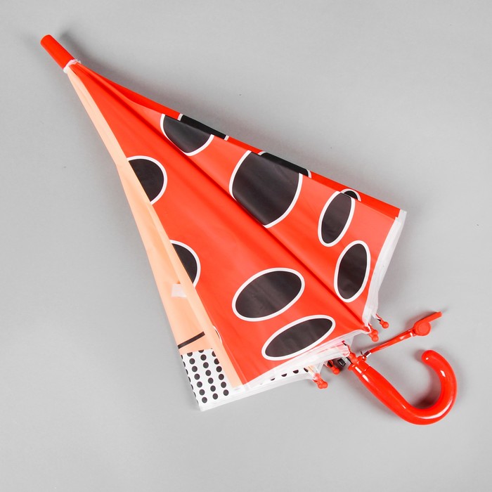 Зонт детский "Веселые мордочки "Божья коровка", со свистком