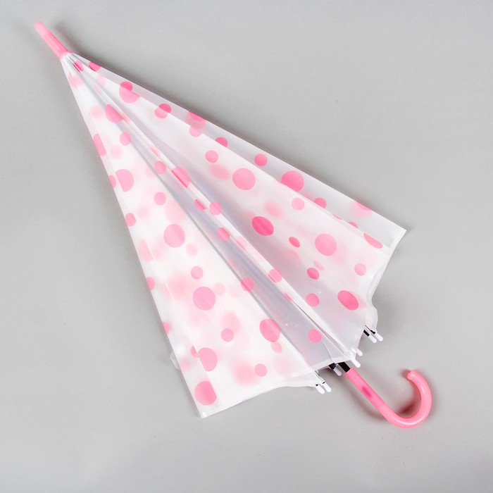 Зонт детский "Горошек", розовый