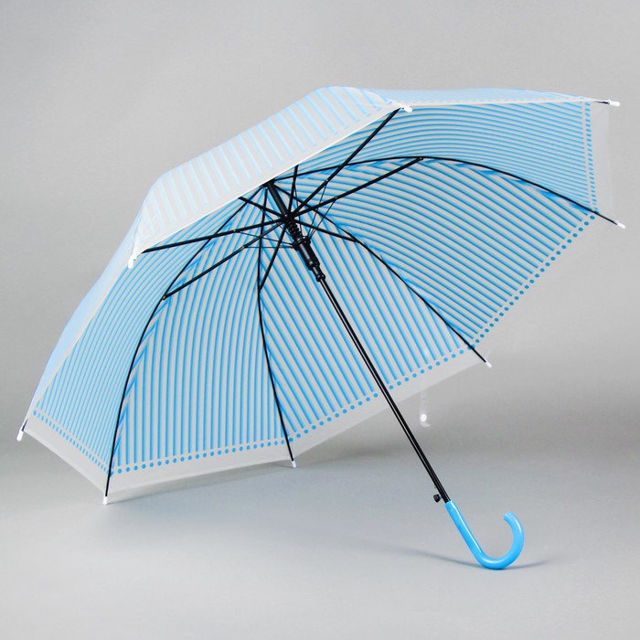 Зонт детский "Полосочки", голубой