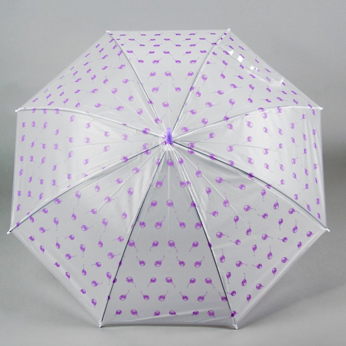 Зонт детский "Шарики", фиолетовый