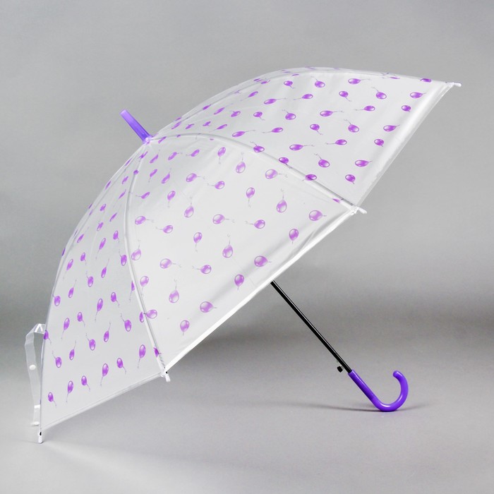 Зонт детский "Шарики", фиолетовый