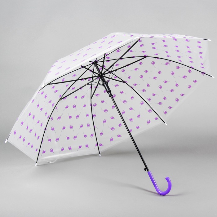 Зонт детский "Шарики", фиолетовый