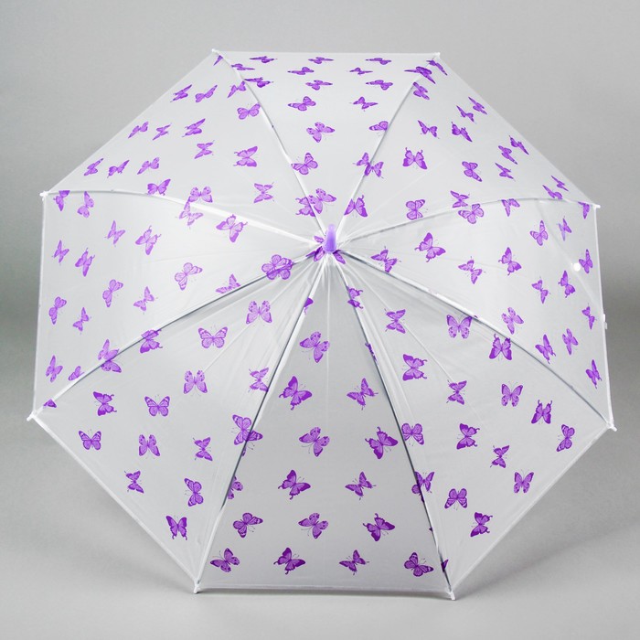 Зонт детский "Бабочки", фиолетовый