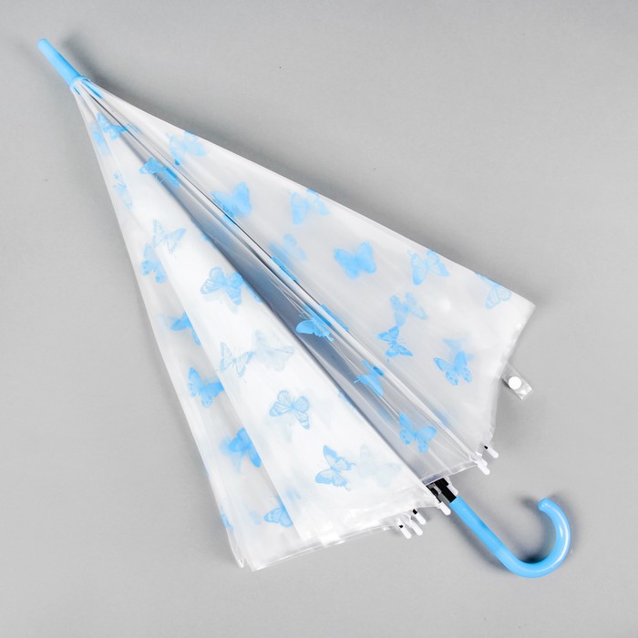 Зонт детский "Бабочки", голубой