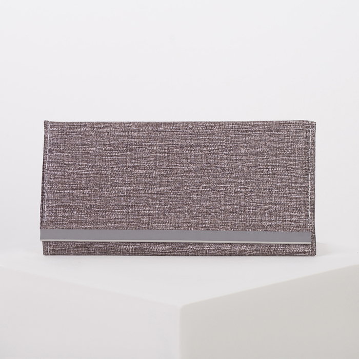 Кошелёк женский, 3 отдела, для карт, цвет коричневый