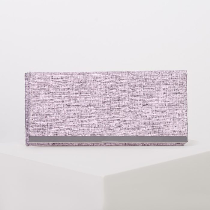 Кошелёк женский, 3 отдела, для карт, цвет сиреневый