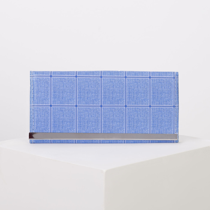 Кошелёк женский, 3 отдела, для карт, цвет синий