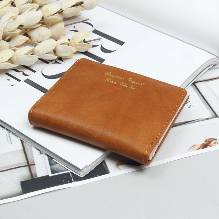 Кошелёк женский, 3 отдела, для карт, для монет, цвет коричневый