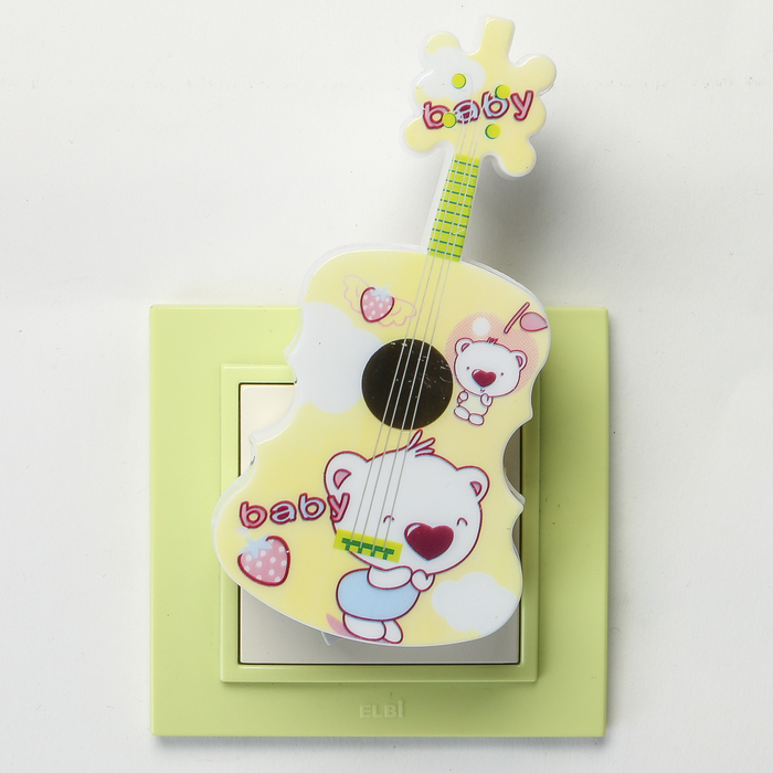 Ночник пластик "Гитара" LED МИКС 6х5х11,2 см