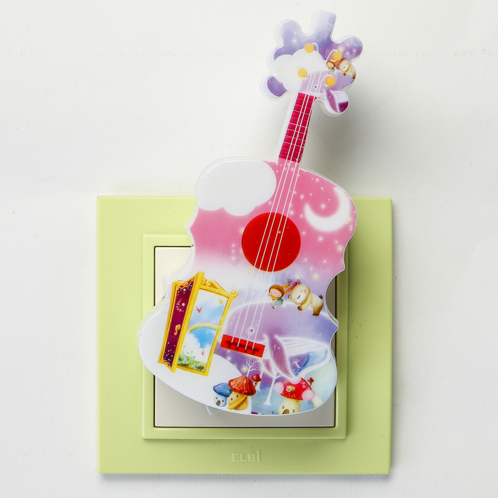 Ночник пластик "Гитара" LED МИКС 6х5х11,2 см