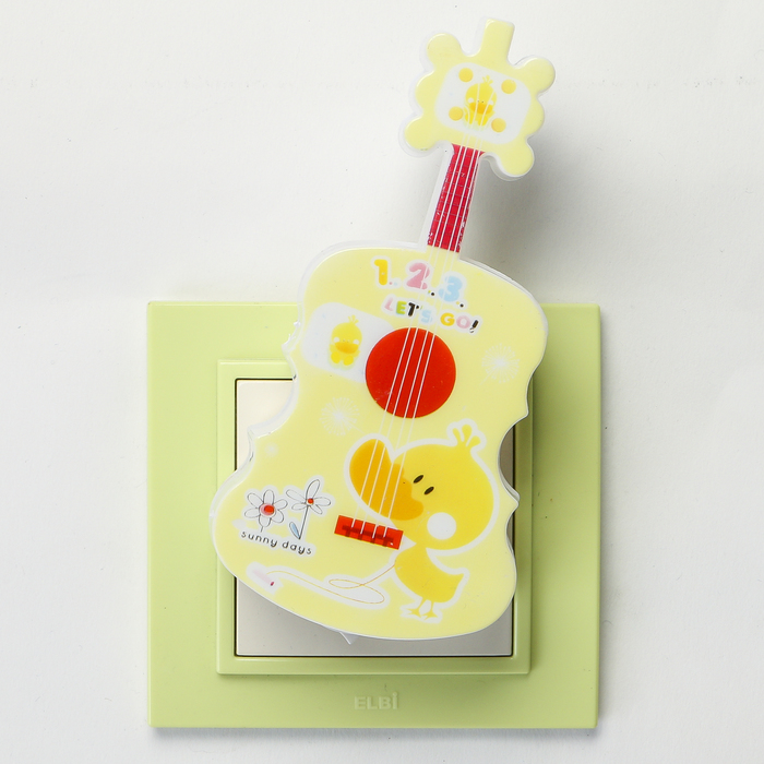 Ночник пластик "Гитара" LED МИКС 6х5х11,2 см