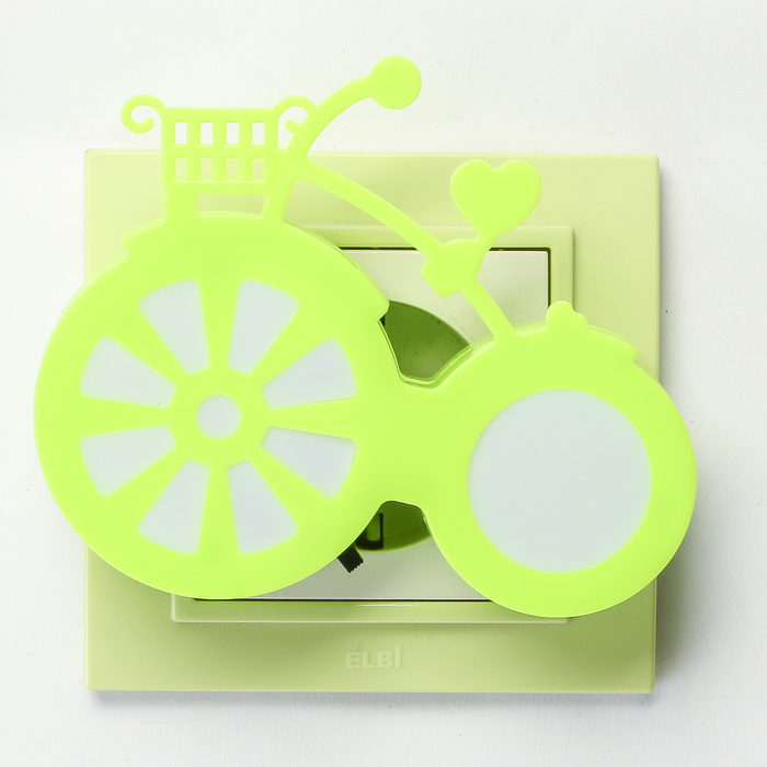 Ночник пластик "Велик" LED МИКС 10х2х8 см