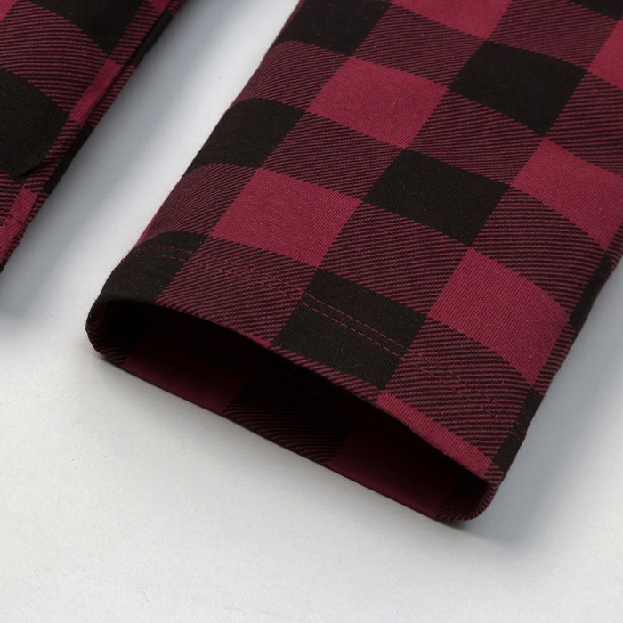 Комплект: джемпер, брюки KAFTAN "Around time Cristmas", бел., бордовый, р. 98-104 см (30)