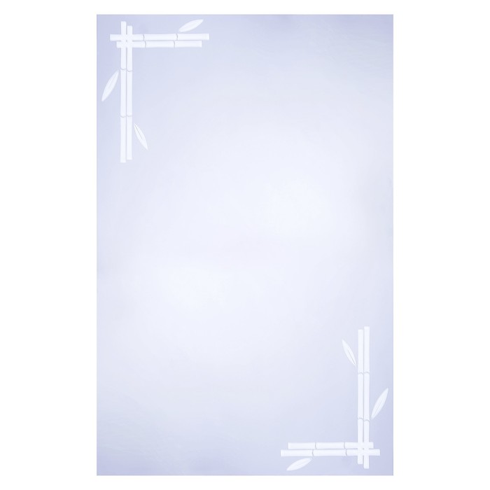 Зеркало «Бамбук», настенное, матирование, 50×70 см