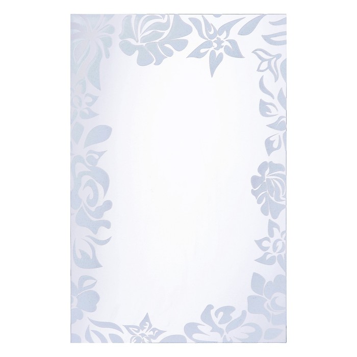 Зеркало «Цветы», настенное, матирование, 50×70 см