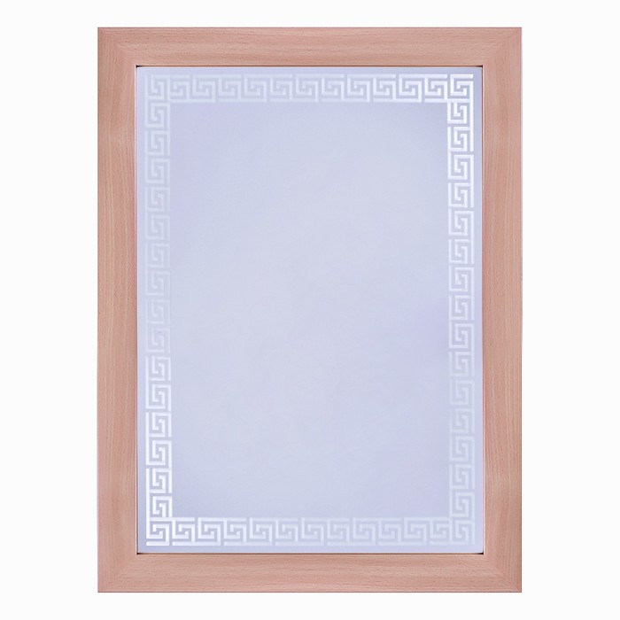 Зеркало «Орнамент», настенное, в багете ольха, матирование, 60×80 см