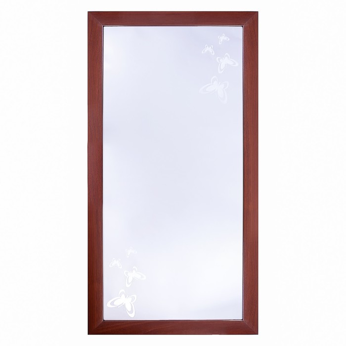 Зеркало «Бабочки», настенное, в багете итальянский орех, 60×120 см