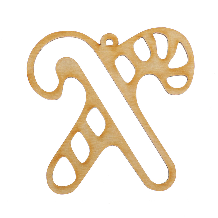 Украшение для декора "Трости" из фанеры 9,5х10 см