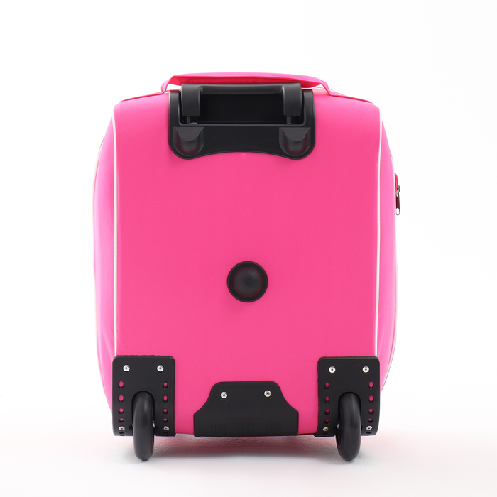 Чемодан малый «Принцесса», отдел на молнии, наружный карман, цвет малиновый