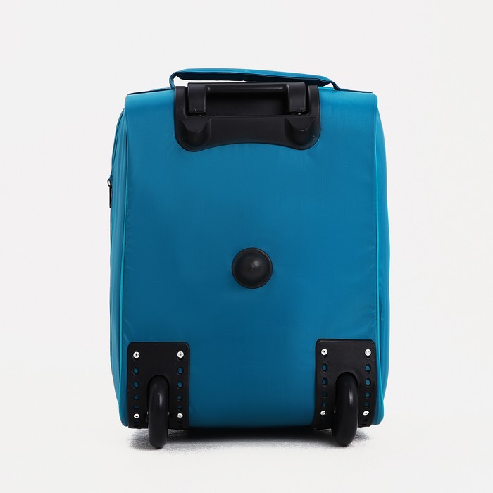 Чемодан малый «Зайчик», отдел на молнии, наружный карман, цвет зелёный