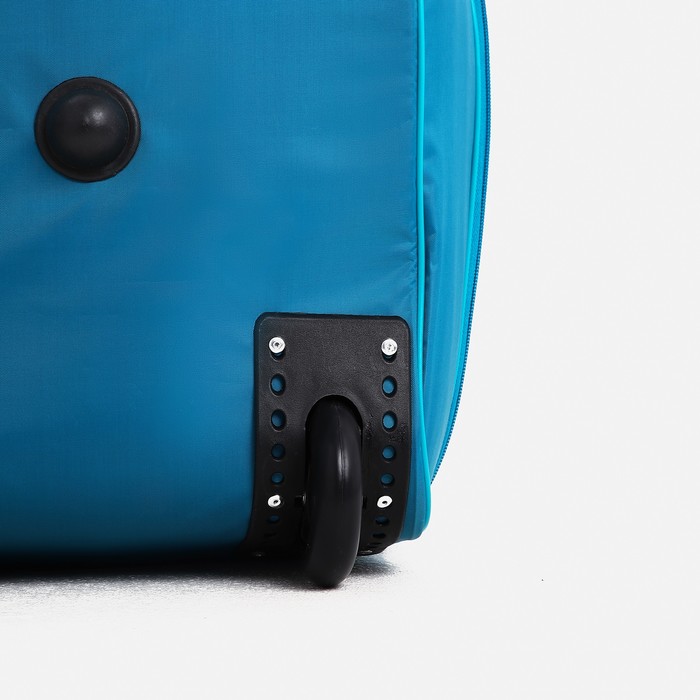 Чемодан малый «Зайчик», отдел на молнии, наружный карман, цвет зелёный