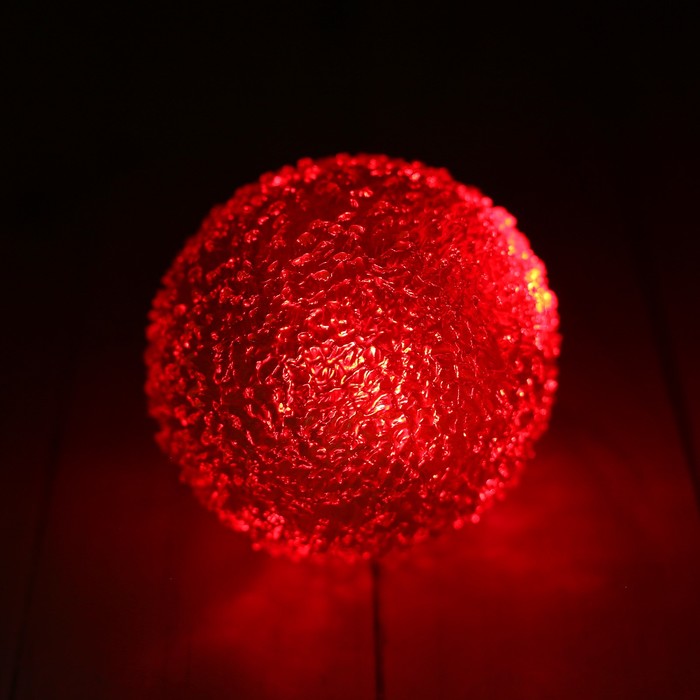 Мяч световой " Шар" прозрачный 6,5 см, цвета МИКС