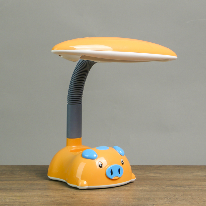 Лампа настольная "Поросёнок оранжевый" КЛЛ 11W, 30х15х40 см