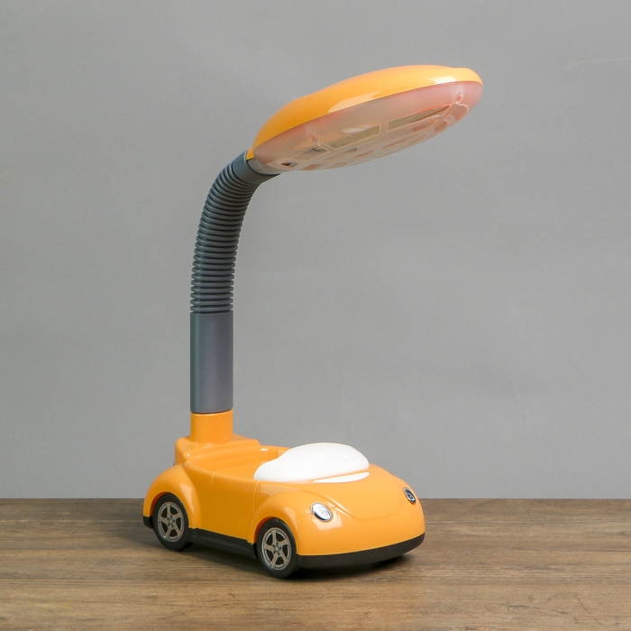 Лампа настольная "Машинка оранжевая" КЛЛ 15W 17х20х40 см