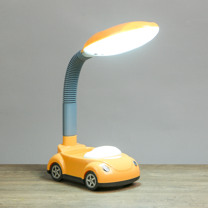Лампа настольная "Машинка оранжевая" КЛЛ 15W 17х20х40 см