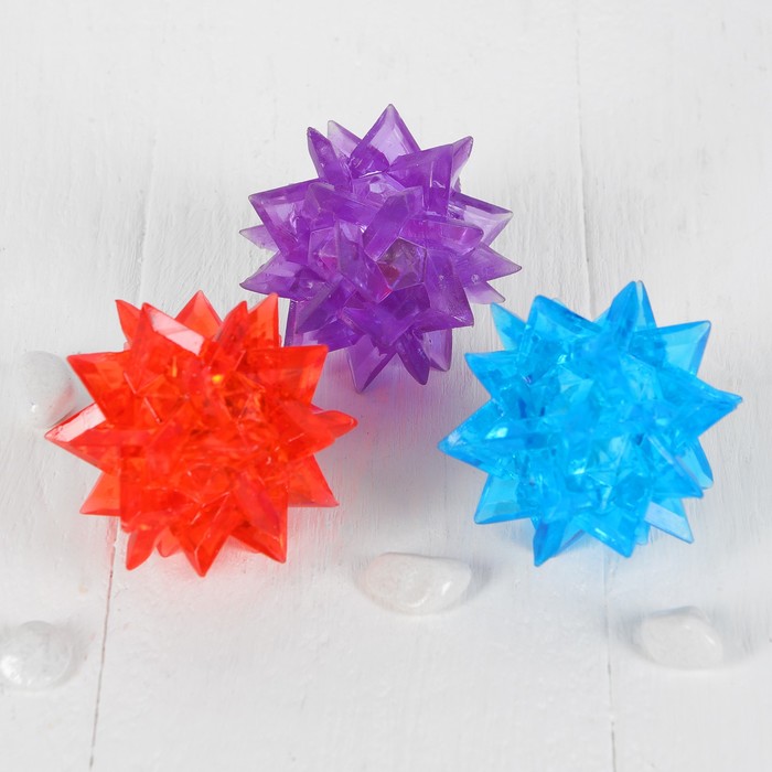 Мяч световой "Ёжик", цвета МИКС