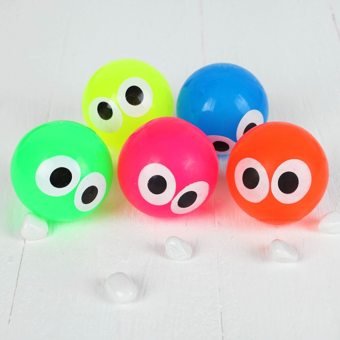 Мяч световой "Глазки" 5,5 см, цвета МИКС