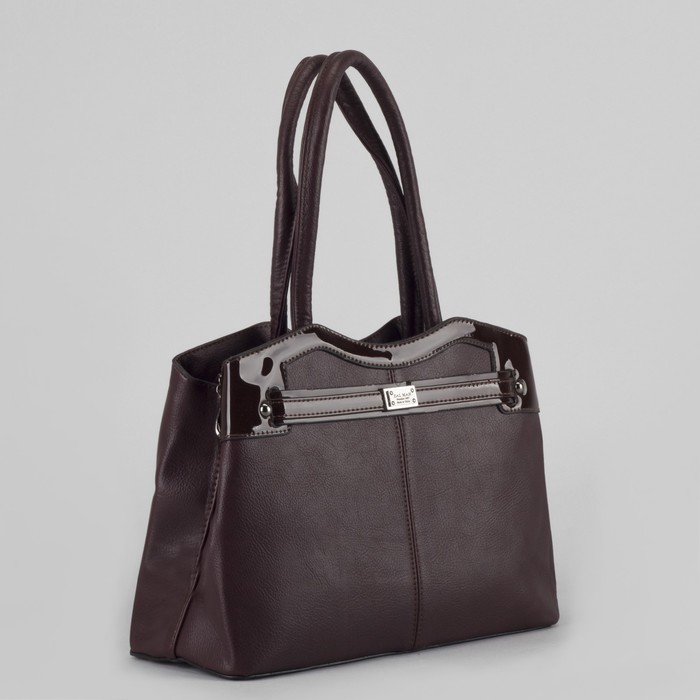 Сумка женская, отдел с перегородкой на молнии, 2 наружных кармана, цвет бордовый