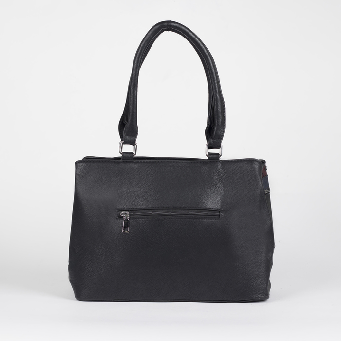 Сумка женская, отдел с перегородкой на молнии, наружный карман, цвет чёрный