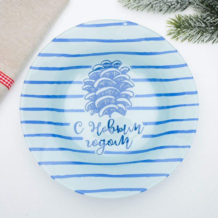 Глубокая тарелка "С Новым годом", 19,5 см