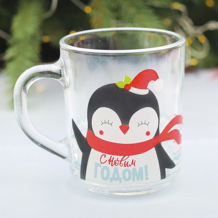 Кружка "С Новым годом! пингвин", 220 мл