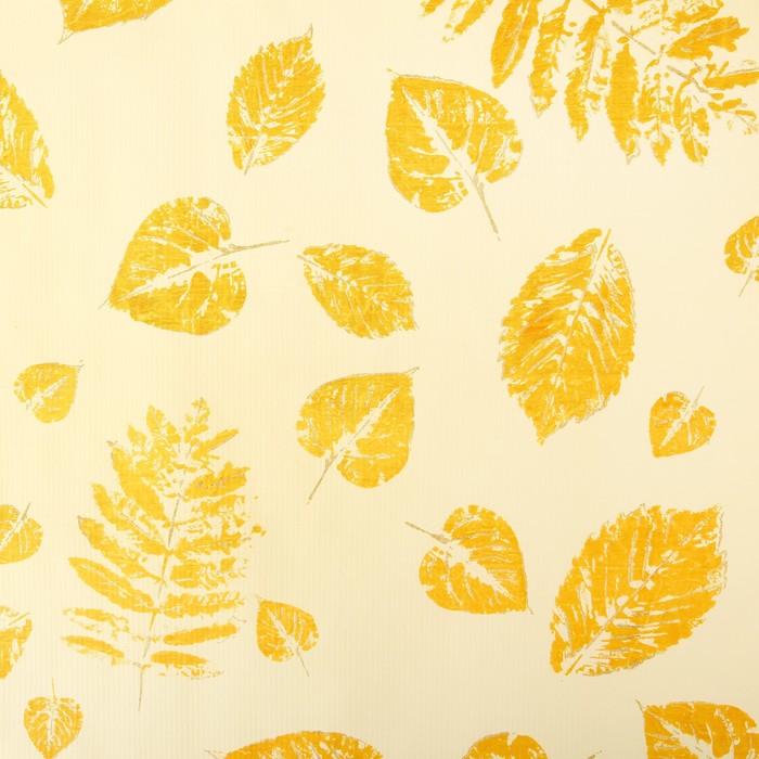 Бумага упаковочная крафт, кремово-золотая, 0.5 х 10 м