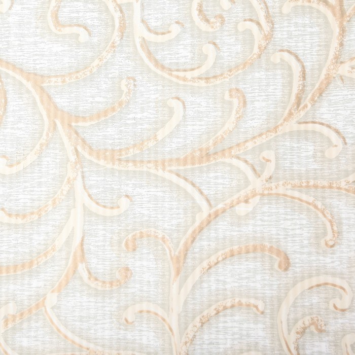 Бумага упаковочная крафт, бело-золотой, 0,5 х 10 м