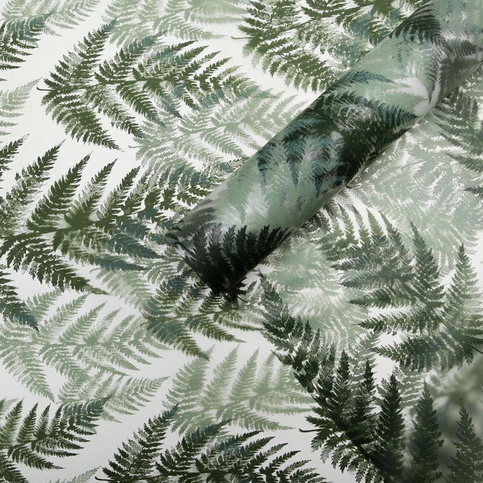 Плёнка для цветов "Атласная", мятно-зелёная, 0,5 х 9 м