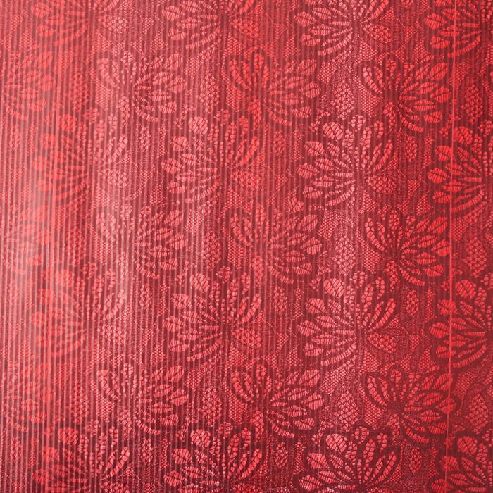 Бумага упаковочная крафт, бордово-красный, 0,5 х 10 м