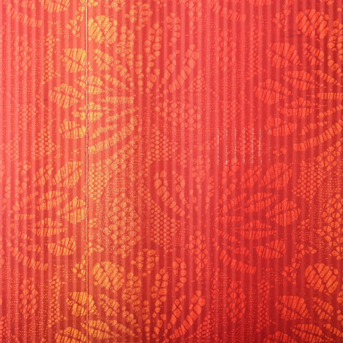 Бумага упаковочная крафт, оранжево-красный, 0,5 х 10 м