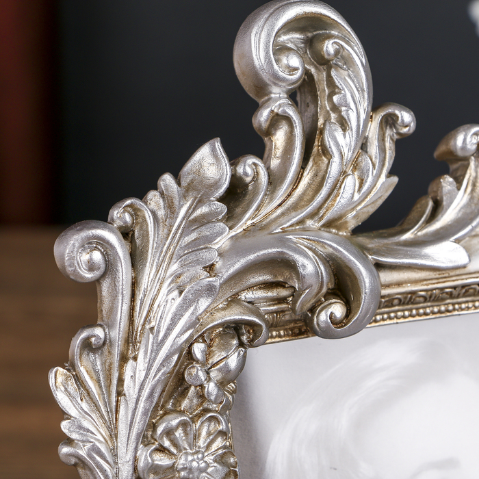 Фоторамка полистоун 10х15 см "Ветвь с цветами" 24,5х16 см