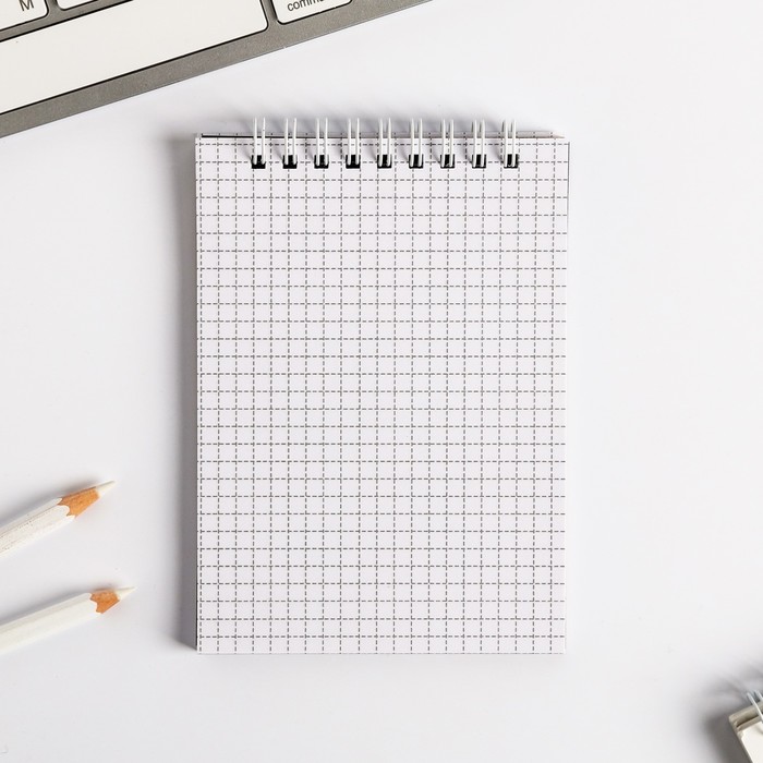 Блокнот "Котик космоблокнотик", на гребне, А6, 40 листов