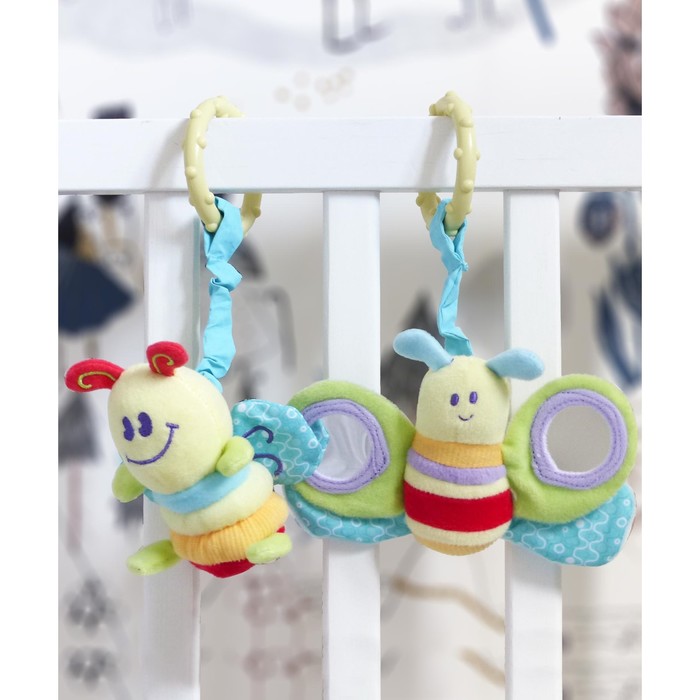 Игрушка-погремушка «Бабочка и пчелка» 2шт Little Bird Told Me