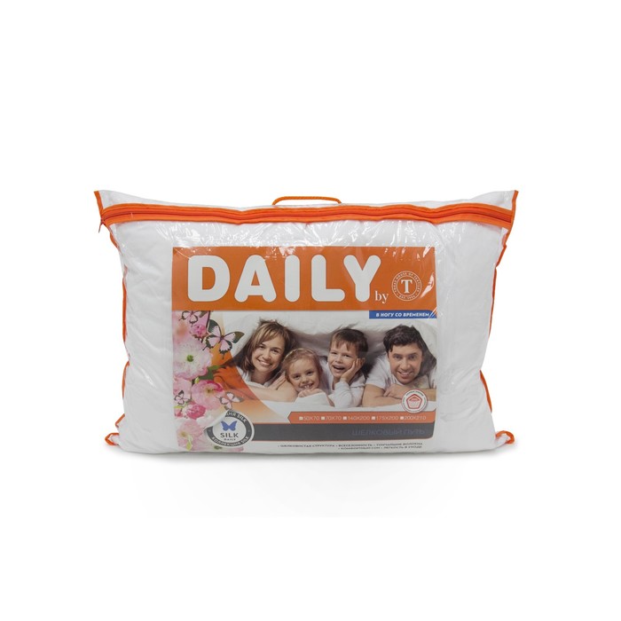 Подушка «ШЕЛКОВЫЙ ПУТЬ», размер 50×70 см, белый