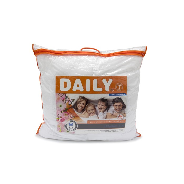 Подушка «ШЕЛКОВЫЙ ПУТЬ», размер 70×70 см, белый